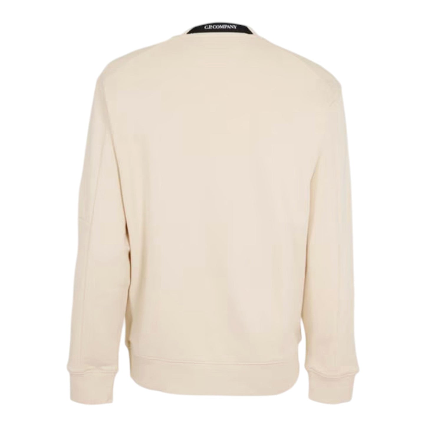 C.P. Company Diagonal Raised Fleece Crewneck Pistachio Shell Beige Sweatshirt