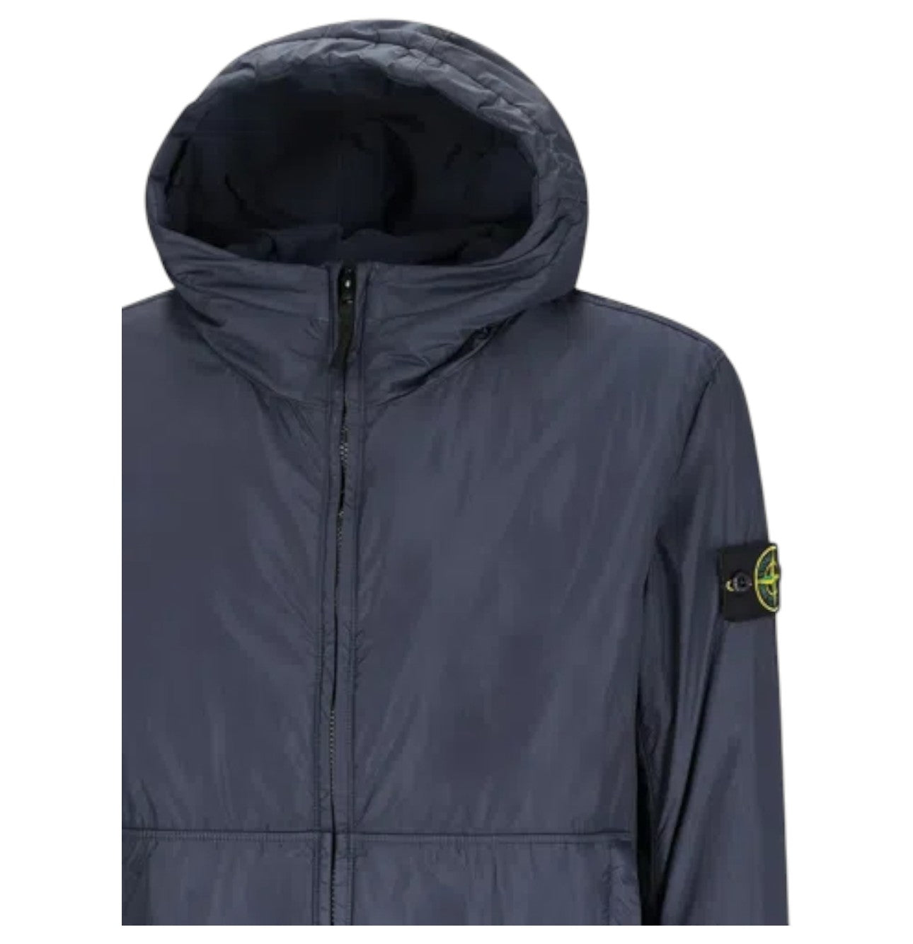 Stone Island Crinkle Reps NY Hooded Padded Navy Jacket