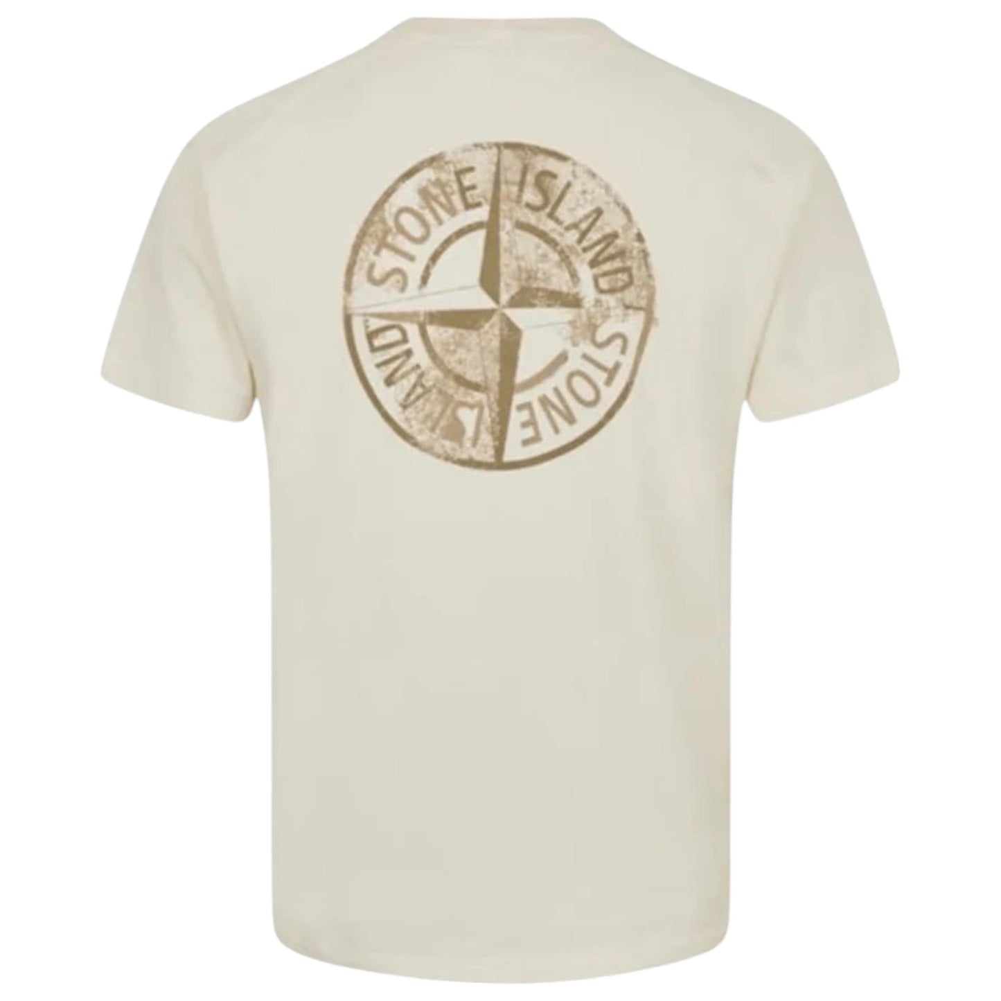 Stone Island, Logo Printed Crewneck T-Shirt - Ivory