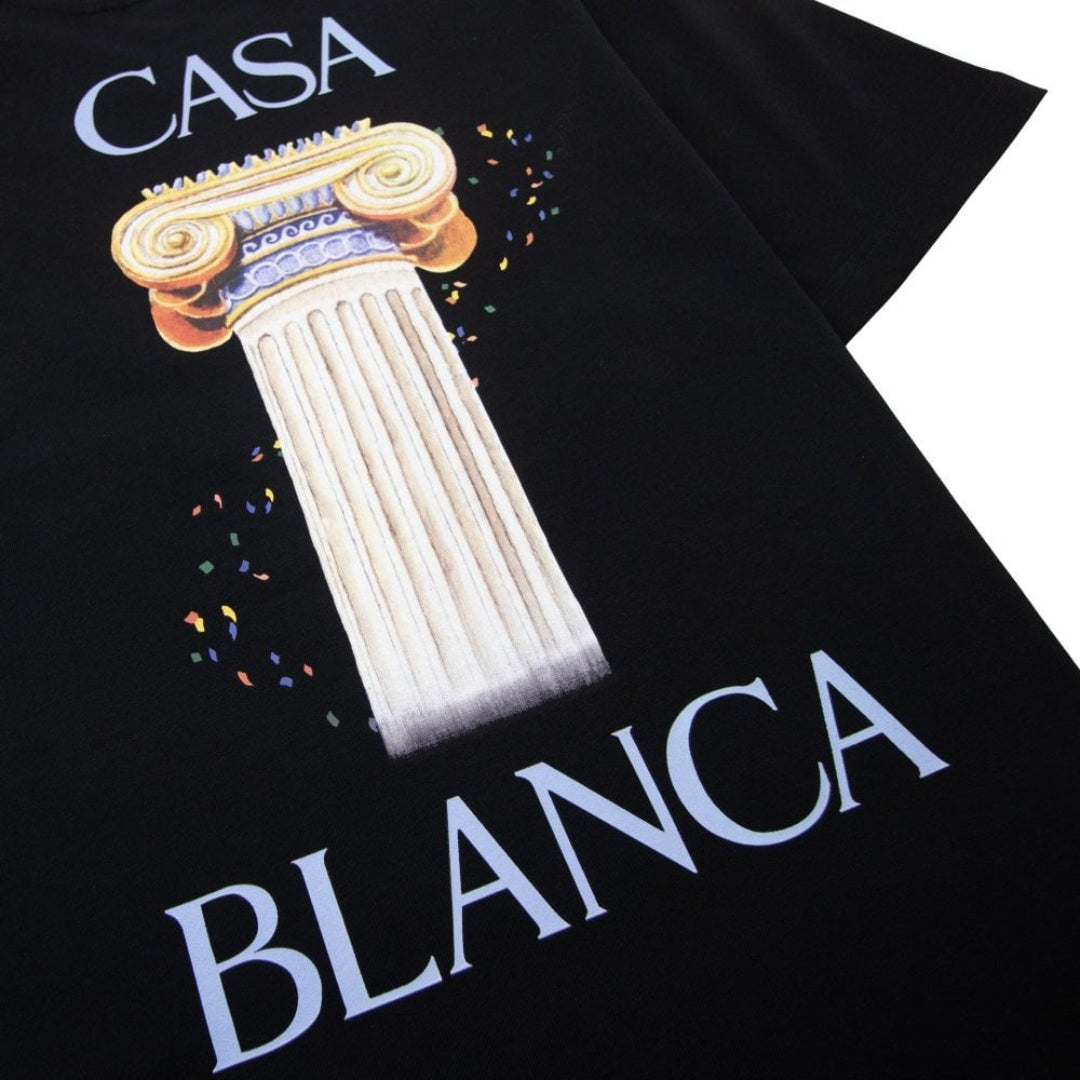 Casablanca La Colonne Printed T-Shirt Black T-Shirt