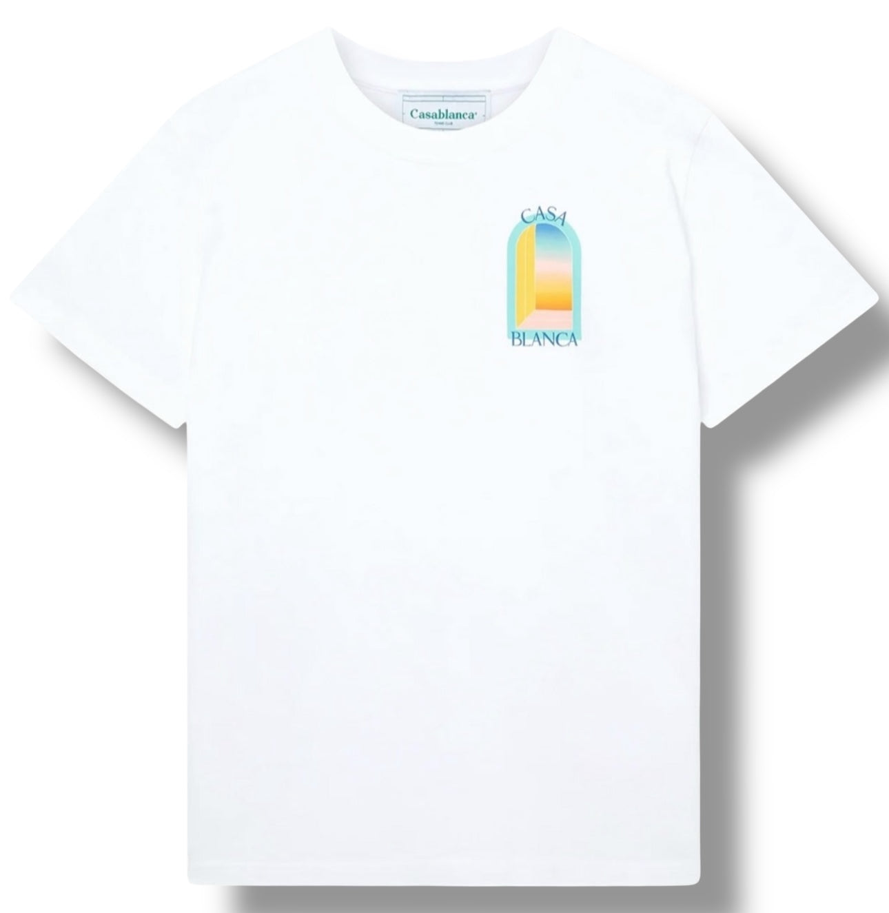 Casablanca L’arche Colour Printed White T-Shirt