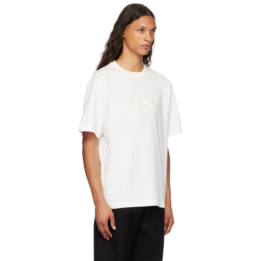 Burberry EKD Embroidered Logo Chalk T-Shirt S