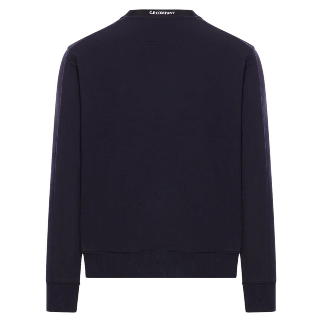C.P. Company Diagonal Raised Fleece Lens Navy Sweatshirt