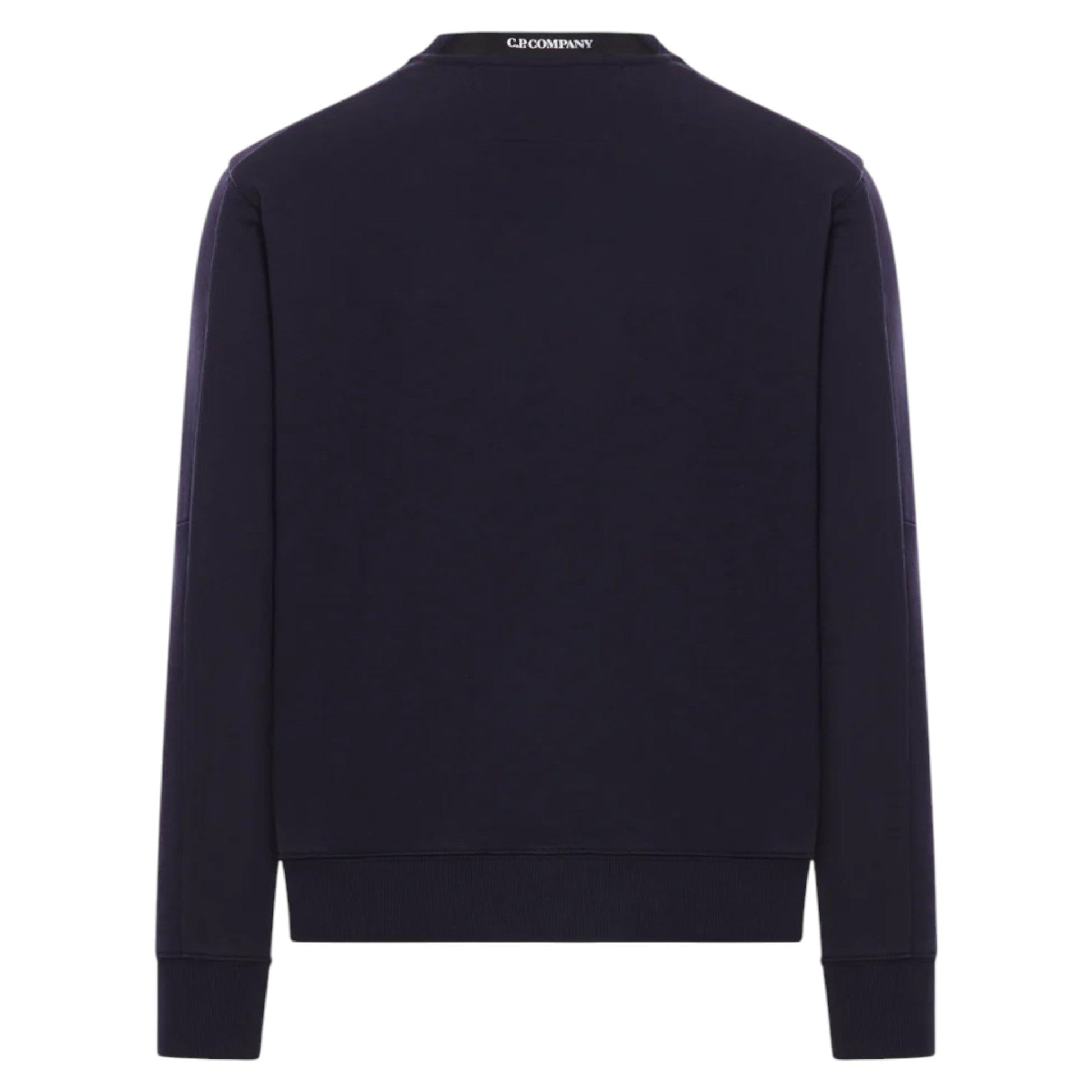 C.P. Company Diagonal Raised Fleece Lens Navy Sweatshirt