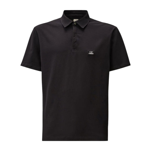 C.P. Company Stretch Piquet Navy Polo Shirt