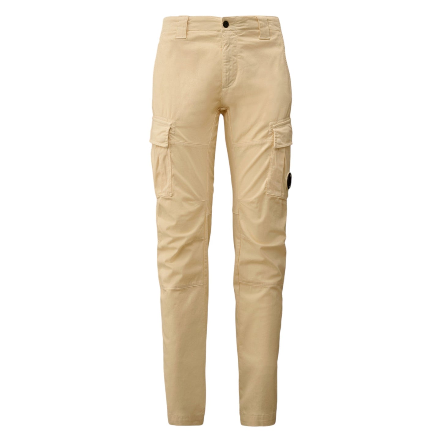 C.P. Company Stretch Sateen Pistachio Shell Beige Cargo Pants