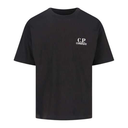 C.P. Company Logo Print Black T-Shirt