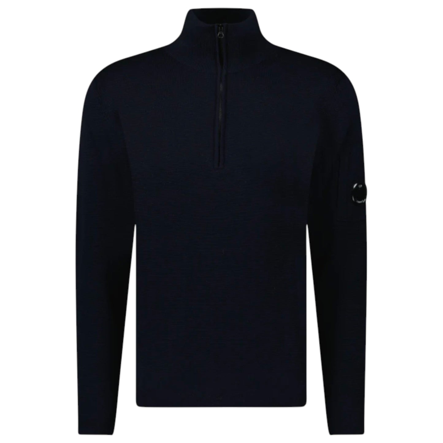 C.P. Company Merino Wool Navy 1/4 Zip Knitwear Sweatshirt
