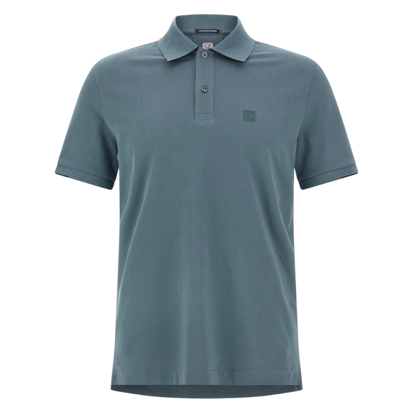 C.P. Company Stretch Piquet Blue Polo Shirt