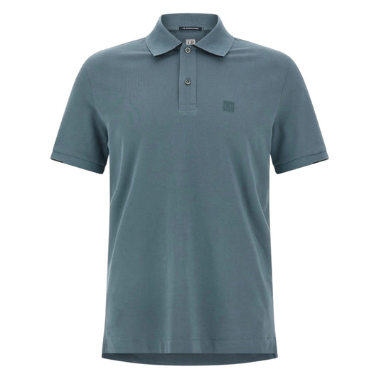 C.P. Company Stretch Piquet Blue Polo Shirt