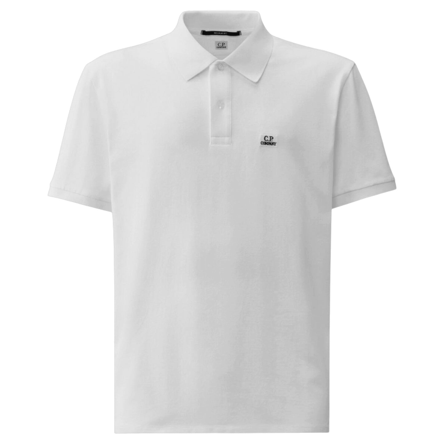 C.P Company Stretch Piquet White Polo Shirt