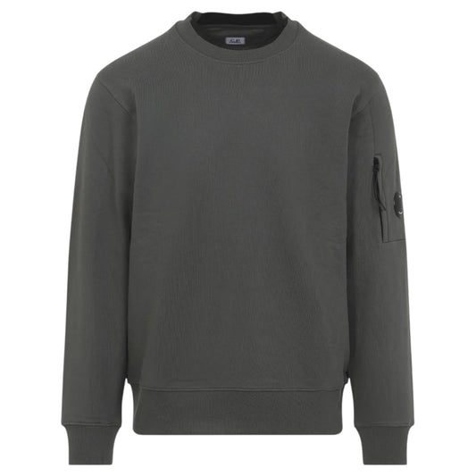 C.P. Company Diagonal Raised Gunmetal Grey Sweatshirt