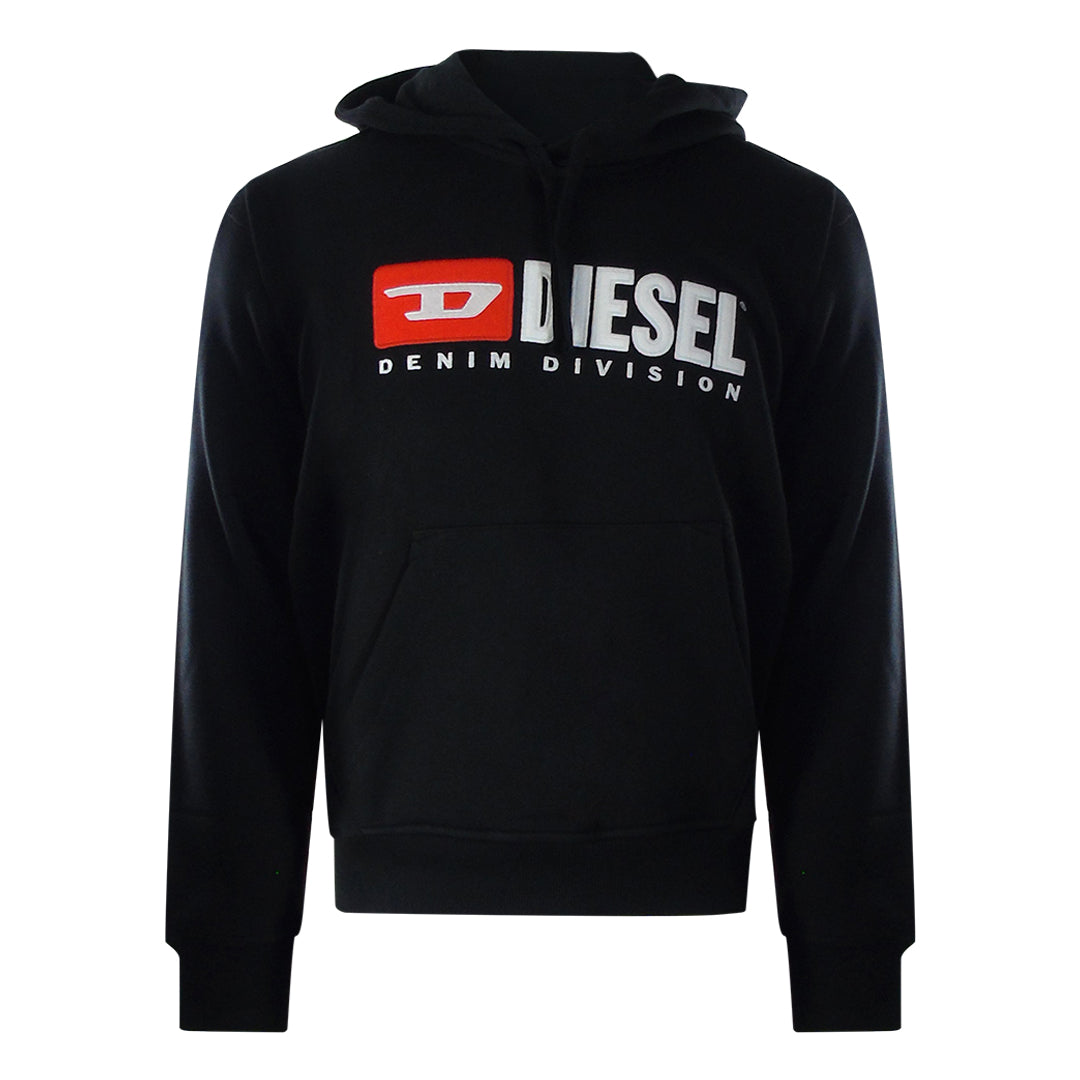 Diesel S Ginn Hood Div 9Xx Black Sweaters Mens