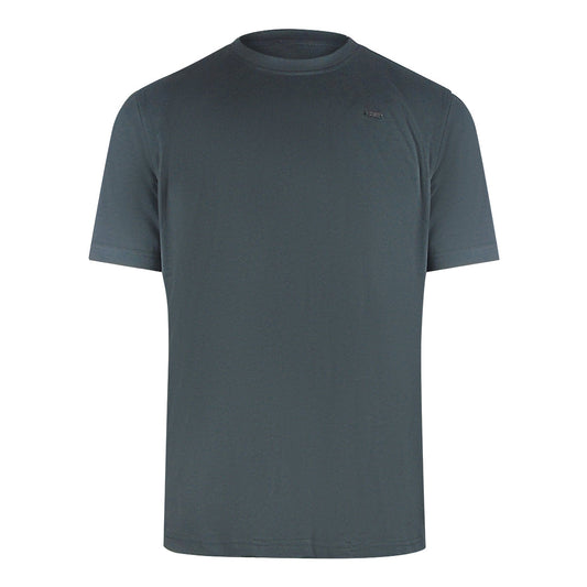 Diesel T Just Crew Plaquet 93R Grey T Shirts Mens