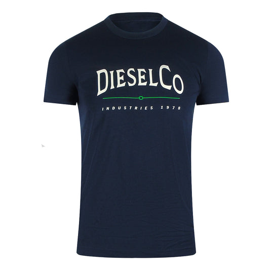 Diesel T Diego Boss 81E Navy Blue T Shirts Mens
