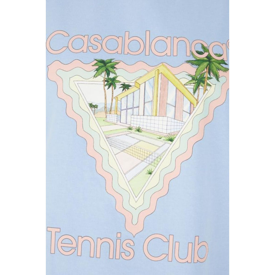 Casablancaaison De Reveight Blue T-Shirt Light Blue