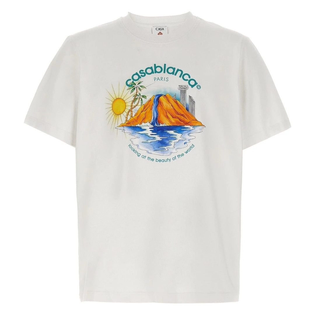 Casablanca White T Shirt Mens