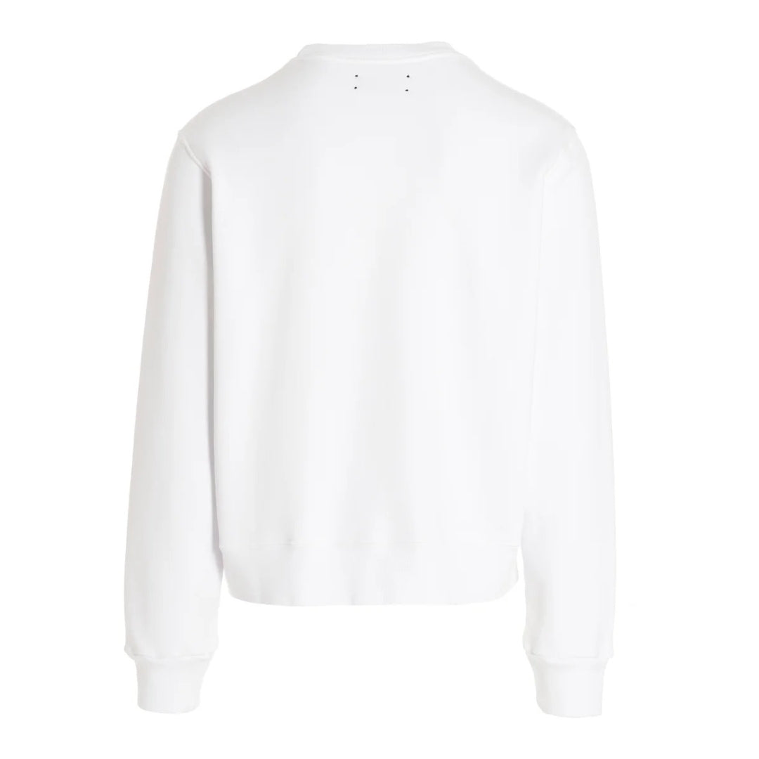 Amiri Stencil Logo White Sweatshirt M
