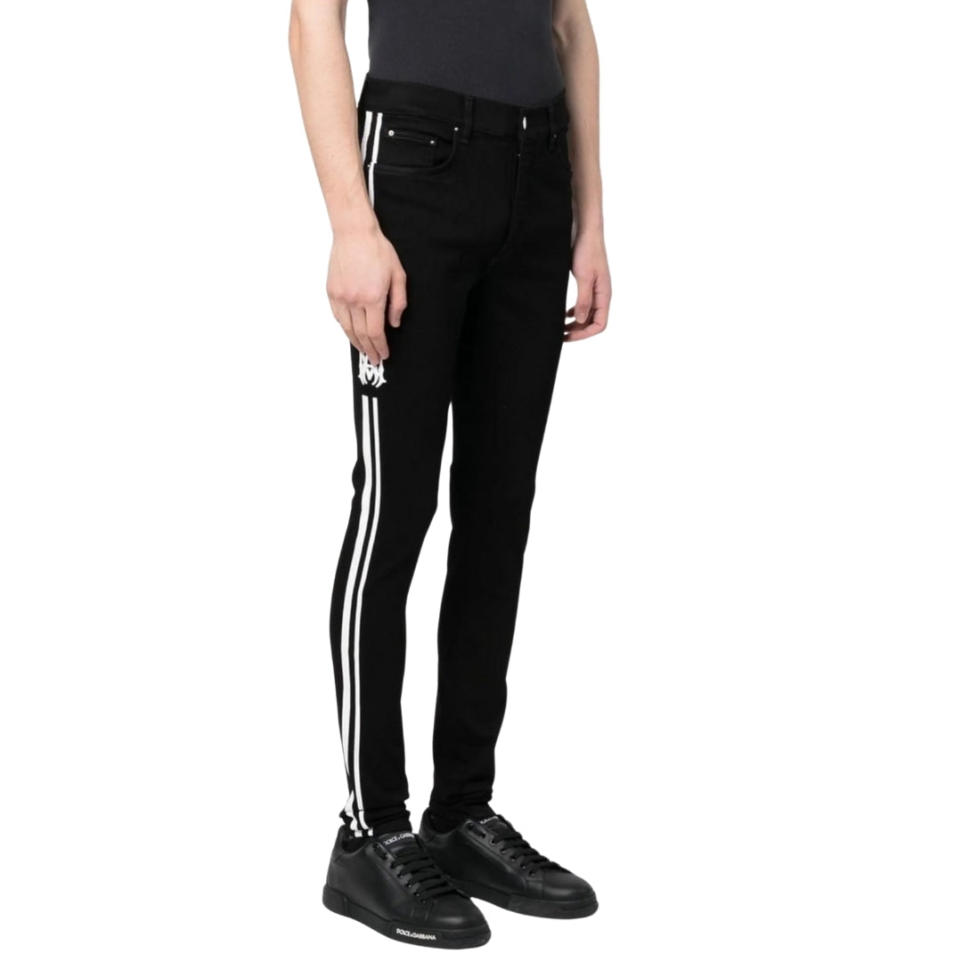 Amiri Slim Fit MA Track Black Od Denim Jeans W30 L32 / 32L