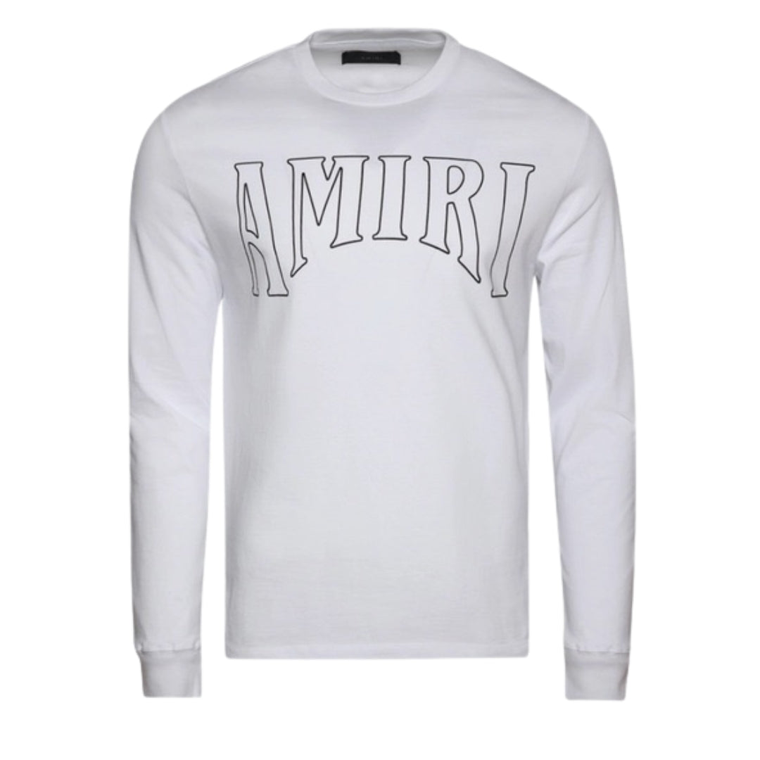 Amiri Sun Logo Long Sleeve White T-Shirt S