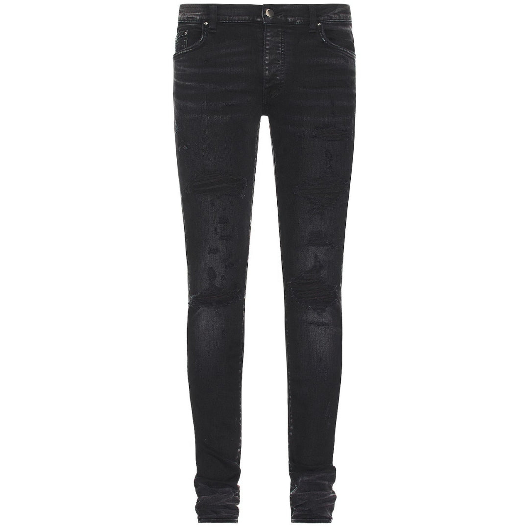 Amiri Slim Fit Thrasher Plus Aged Black Denim Jeans W30 L32 / 32L