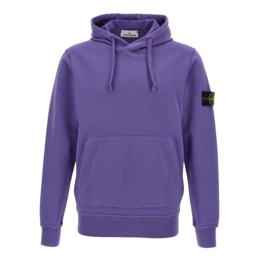 Stone Island Organic Cotton Purple Hoodie