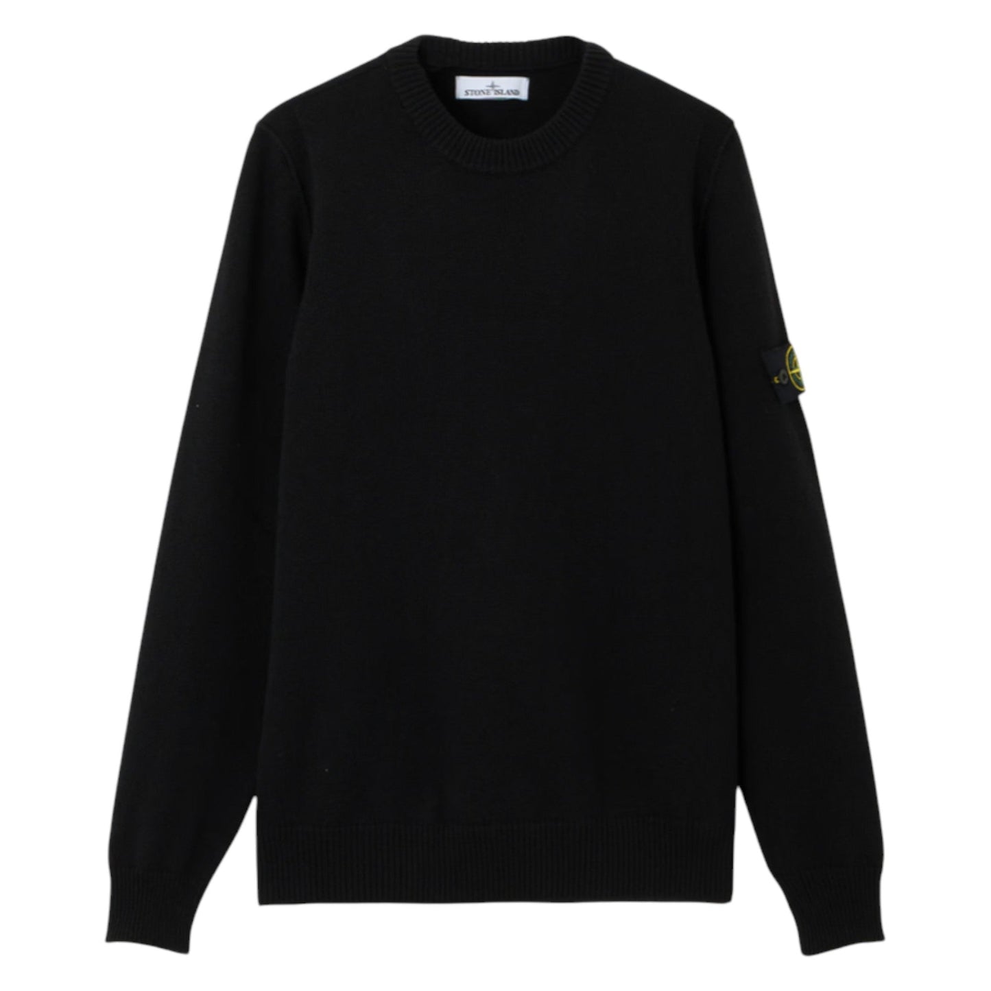 Stone Island Black Lambswool Sweatshirt