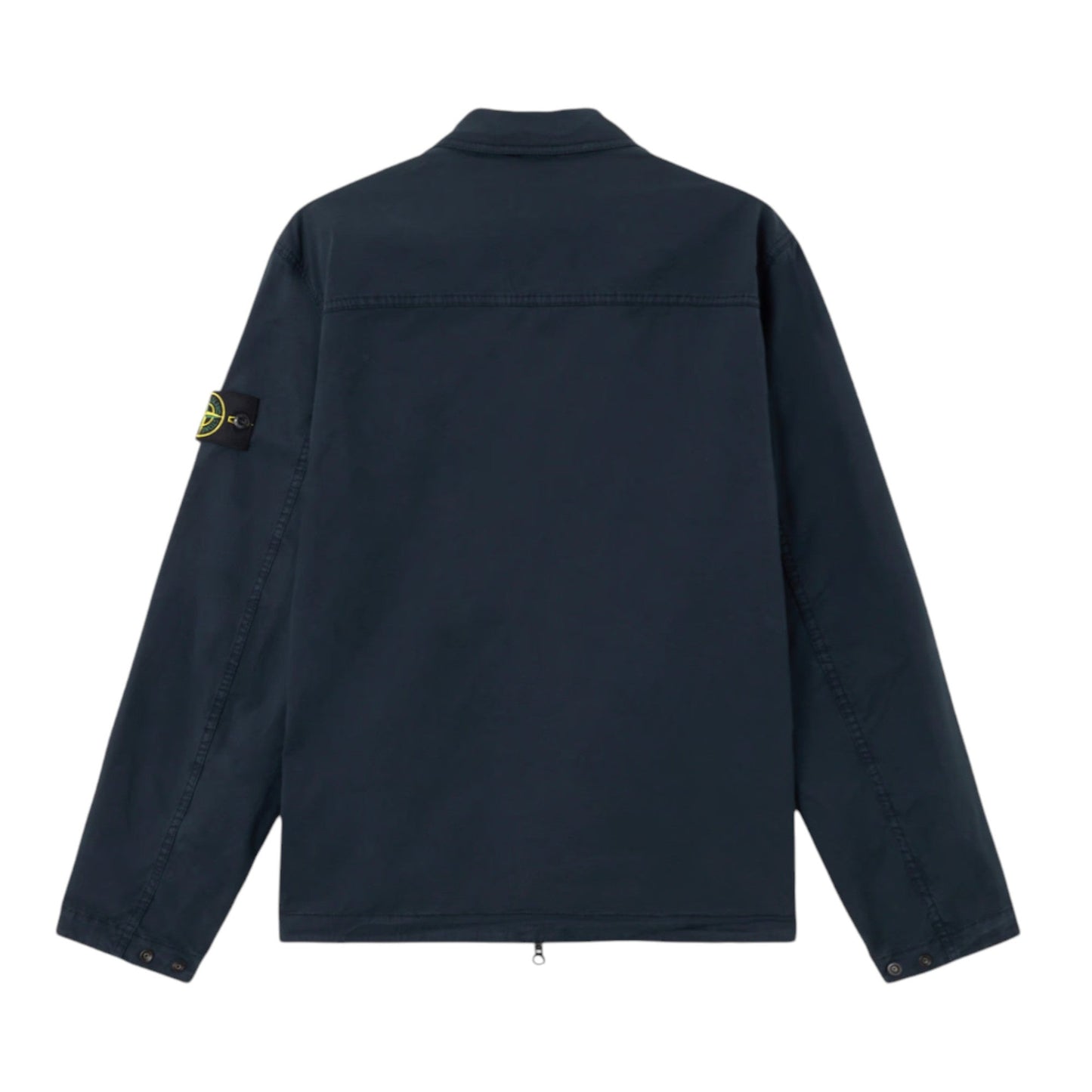 Stone Island Canvas Weave Organic Cotton Navy Overshirt