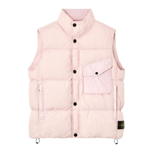 Stone Island Crinkle Reps NY Pink Gilet