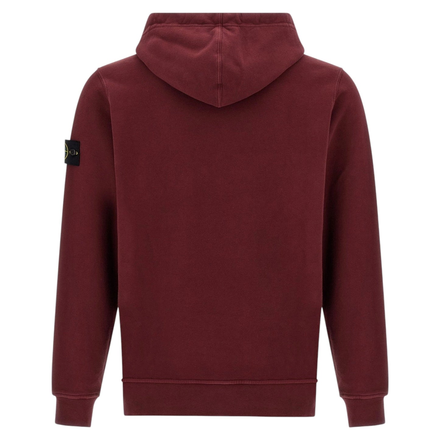 Stone Island Burgundy Red Fleece Cotton Hoodie