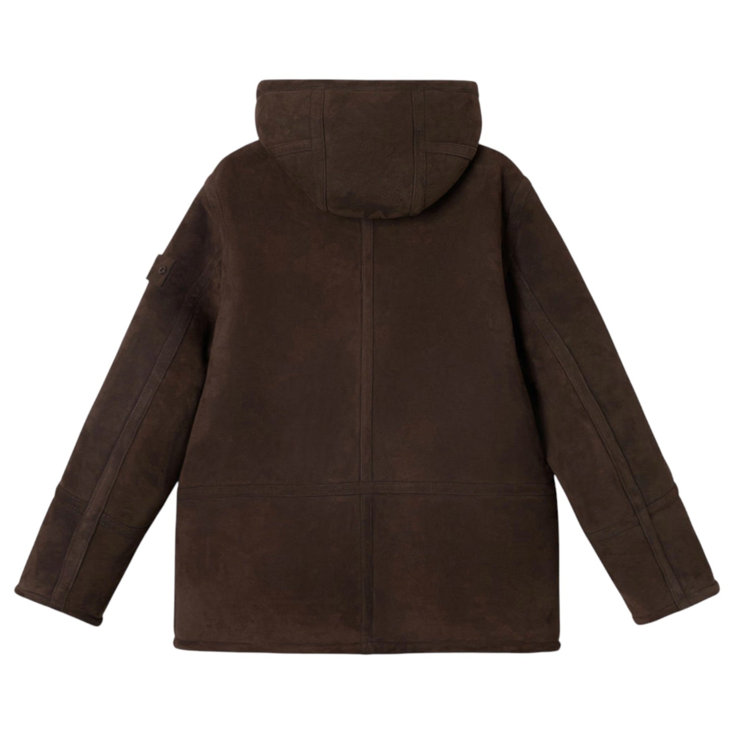 Stone Island Suede Sheepskin Dark Brown Ghost Jacket