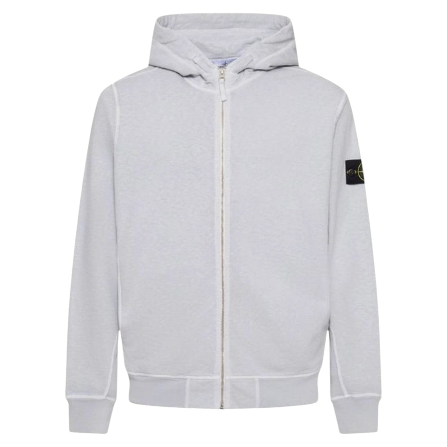 Stone Island Grey Zip Up Hoodie