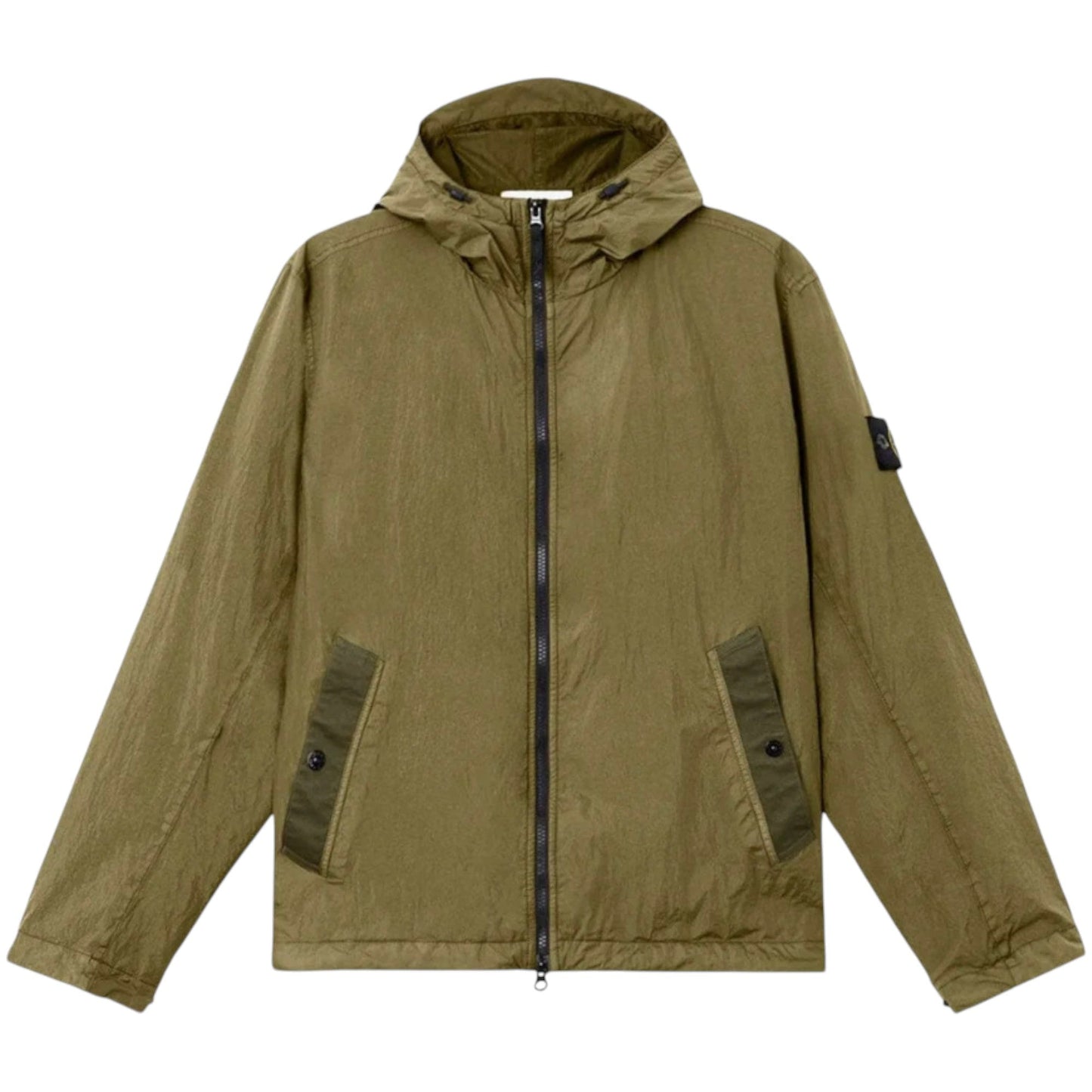 Stone Island Military Green Crinkle Repy NY Jacket
