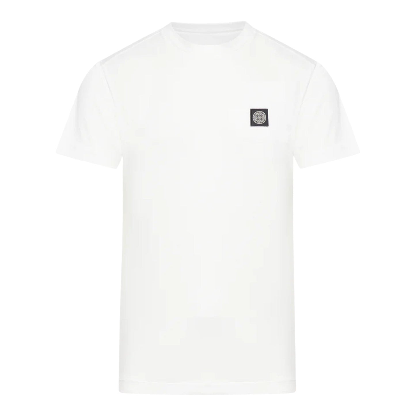 Stone Island White Logo Patch T-Shirt