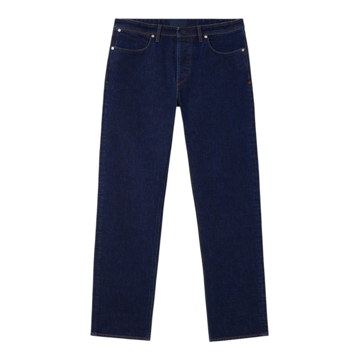 Stone Island Indigo Denim-Rinsed Navy Blue Regular Jeans