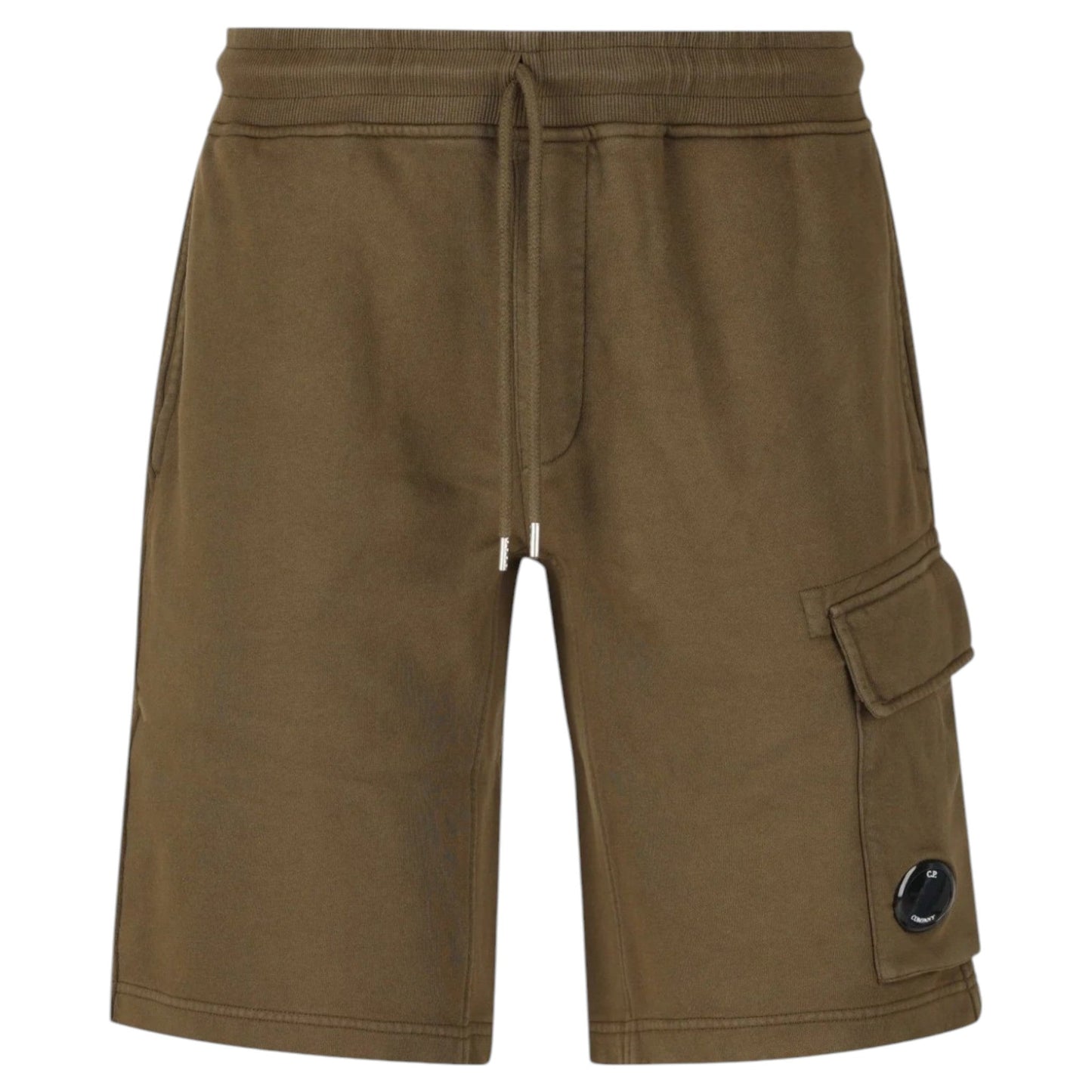 C.P. Company, Light Fleece Logo Pocket Ivy Green Shorts