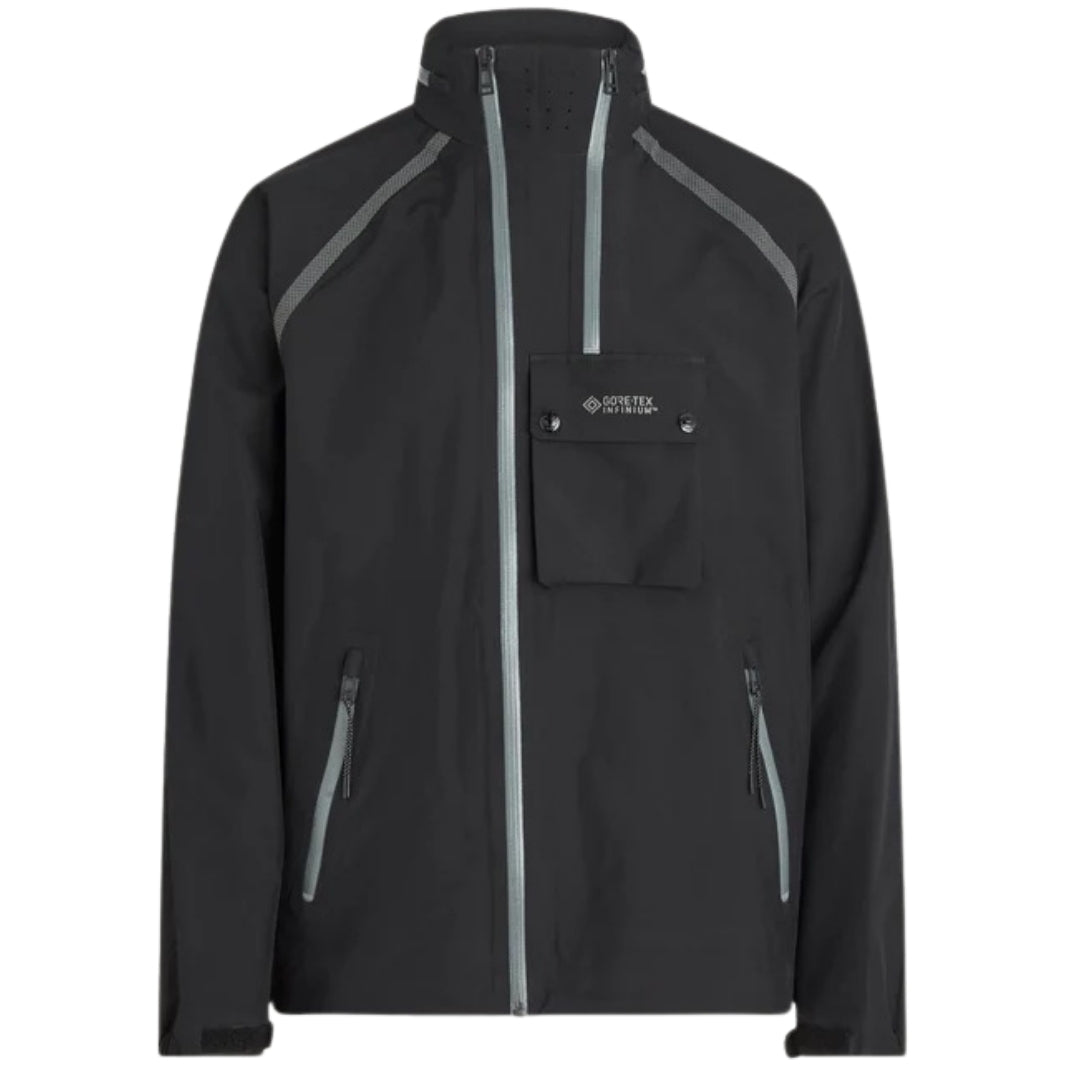 Belstaff Solid Twin Black Waterproof Track Jacket