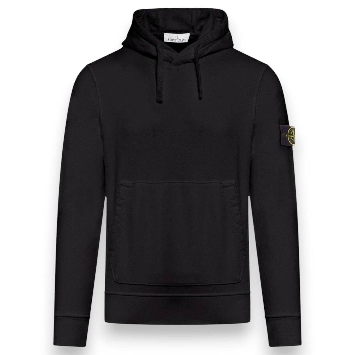 Stone Island, Black Hoodie. Organic Cotton - True Labels