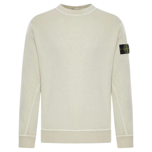 Stone Island, Compass Patch Crewneck Sweatshirt - Sand