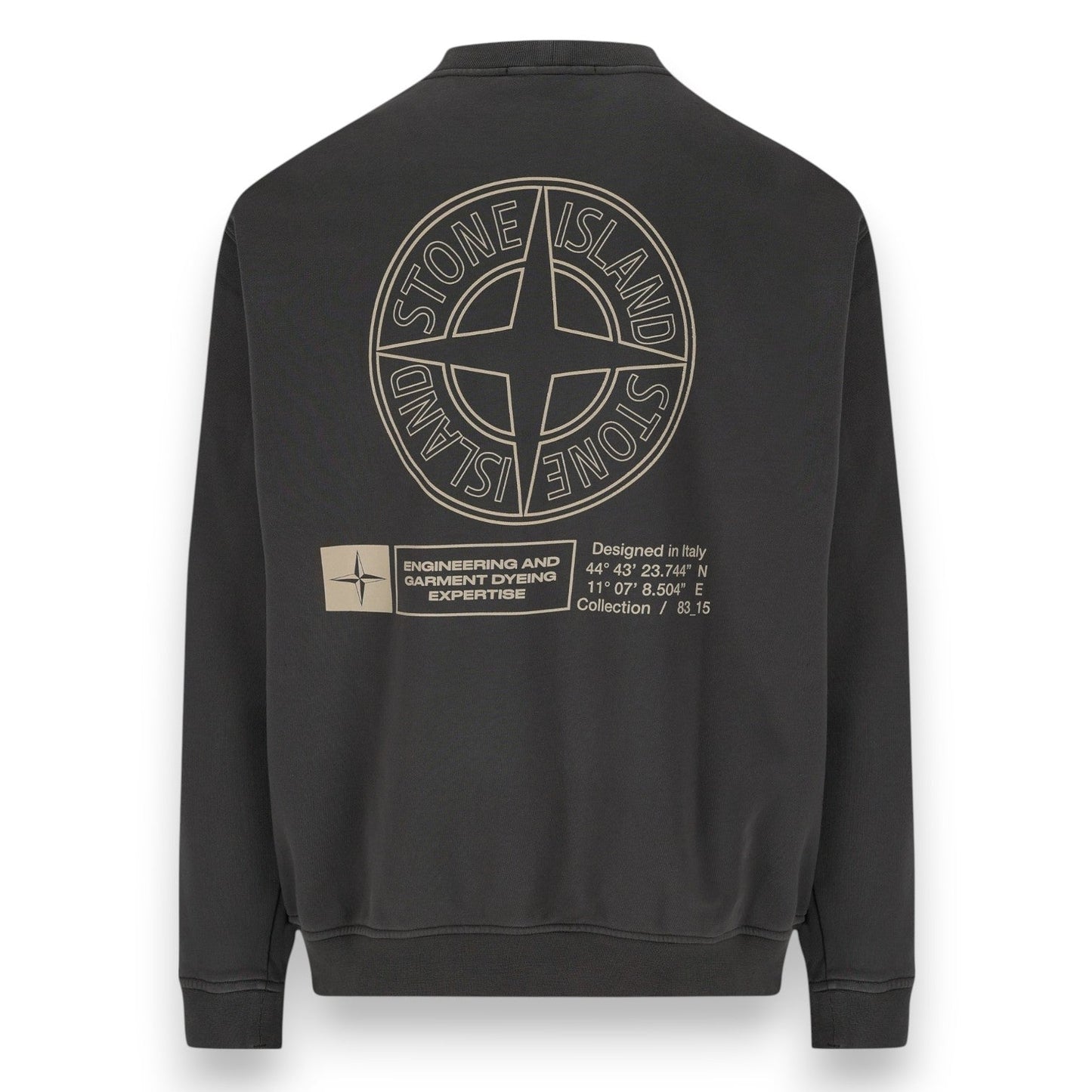 Stone Island, Lead Grey Oversized Sweatshirt - True Labels