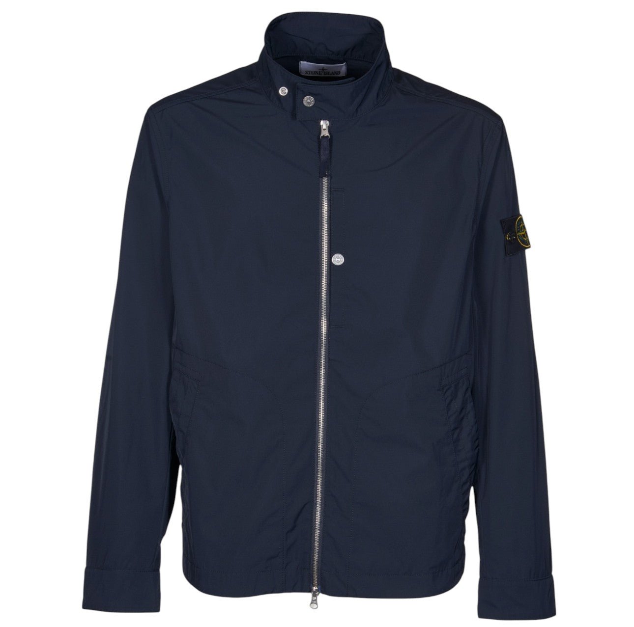 Stone Island, Micro Twill Blouson Navy Jacket