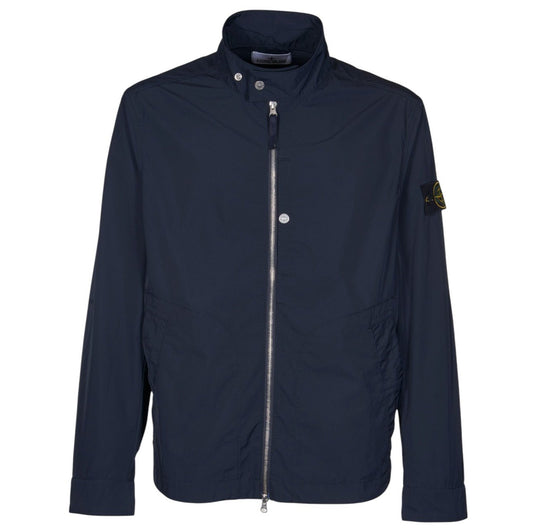 Stone Island, Micro Twill Blouson Navy Jacket