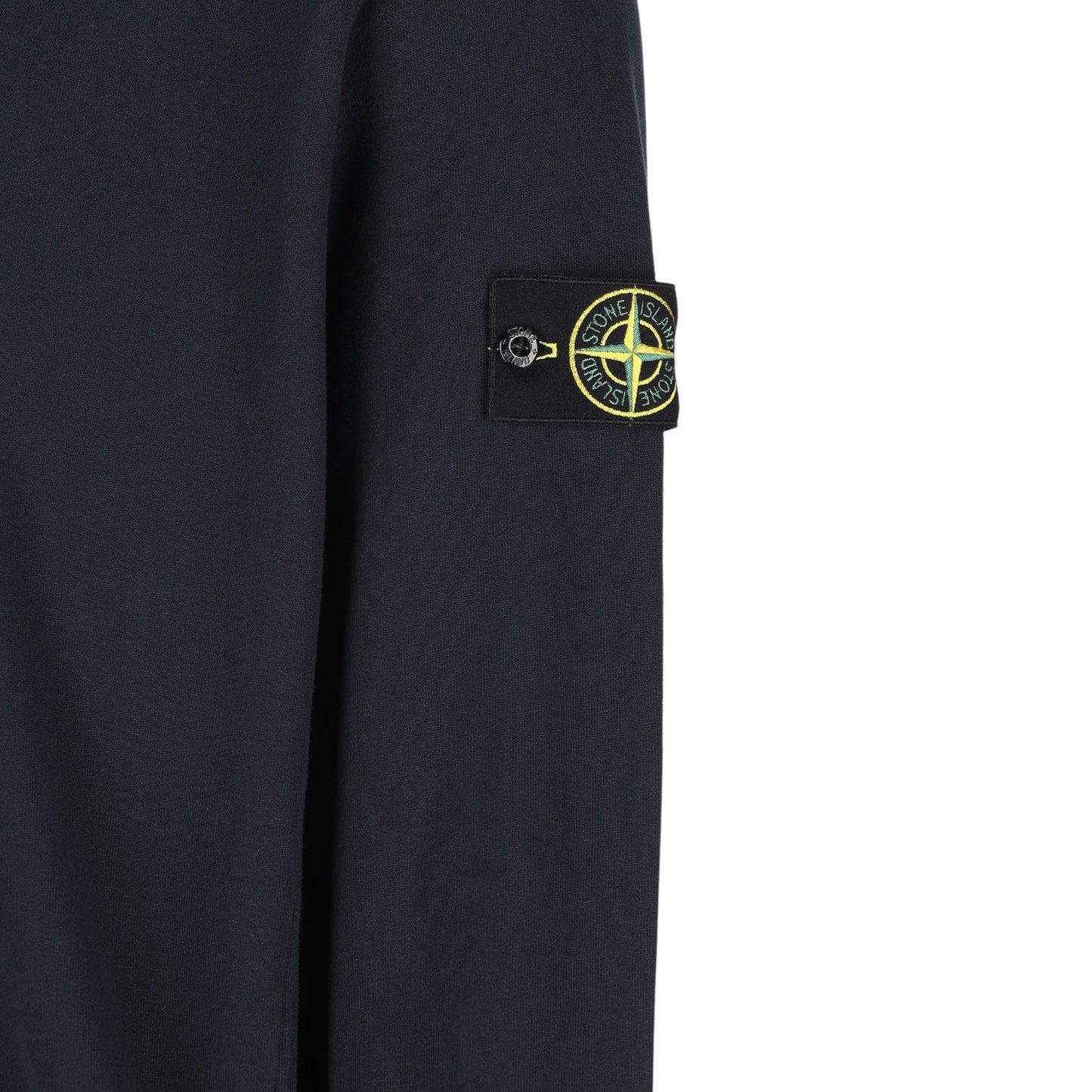 Stone Island, Navy Organic Cotton Sweatshirt - True Labels